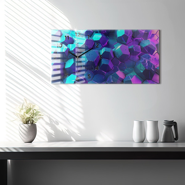 Vízszintes üvegóra Geometriai figurák