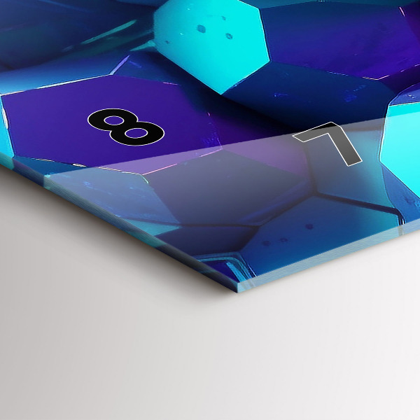 Vízszintes üvegóra Geometriai figurák