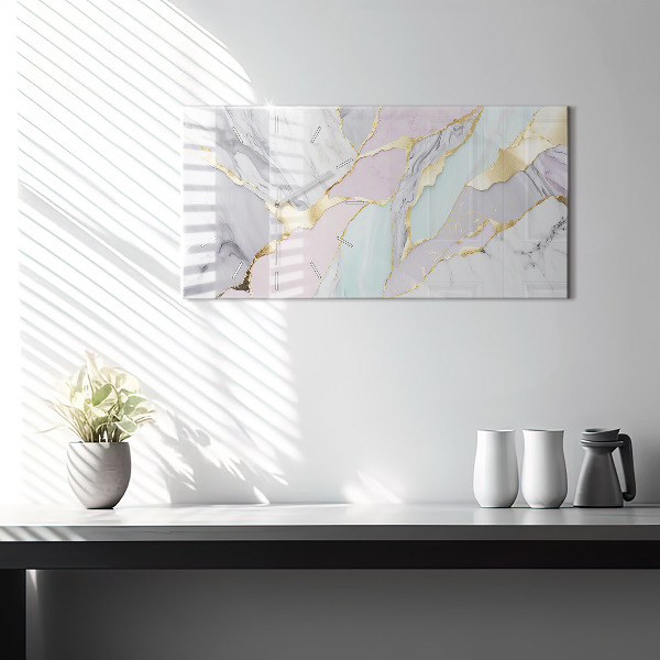 Vízszintes üvegóra Márvány minta