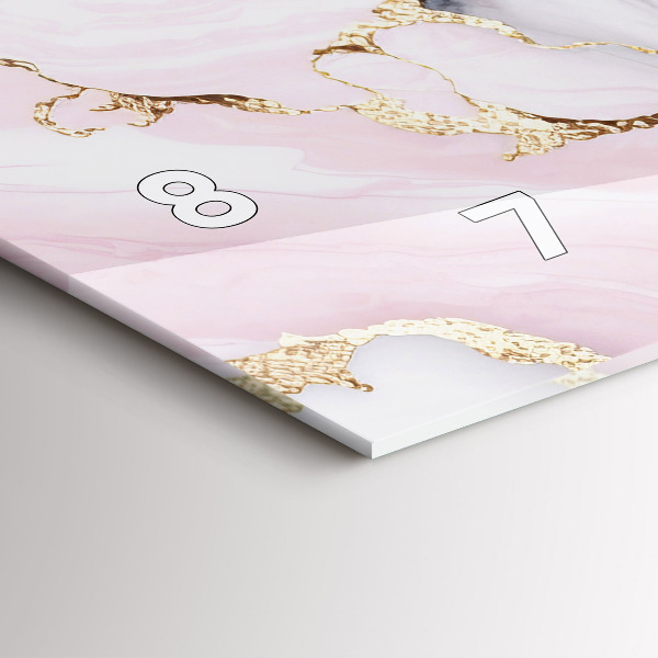 Vízszintes üvegóra Márvány