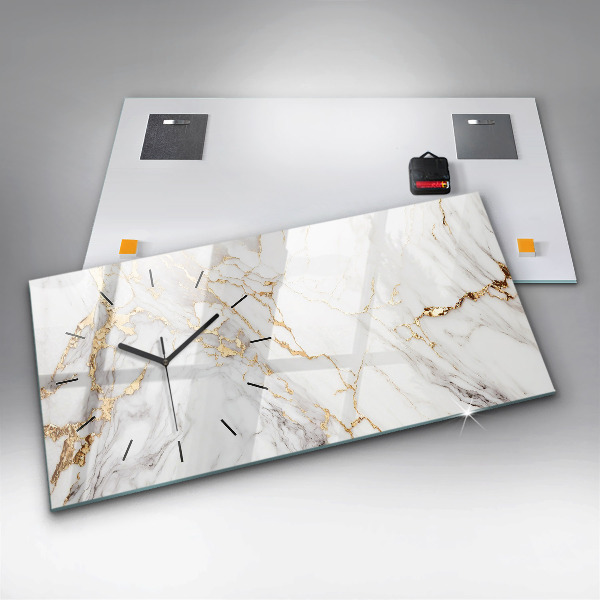 Vízszintes üvegóra Dekoratív márvány