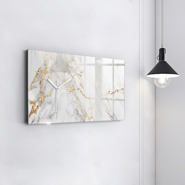 Vízszintes üvegóra Dekoratív márvány