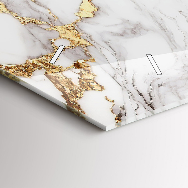 Vízszintes üvegóra Dekoratív márvány