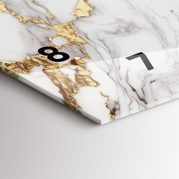 Vízszintes üvegóra Dekoratív márvány