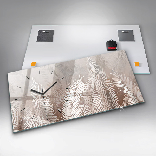 Vízszintes üvegóra Trópusi levelek