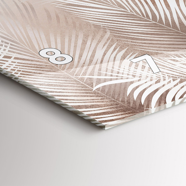 Vízszintes üvegóra Trópusi levelek