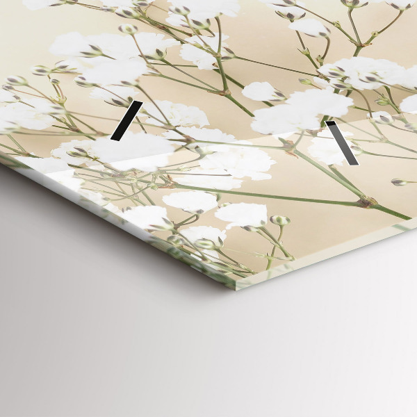 Vízszintes üvegóra Virágzó virágok