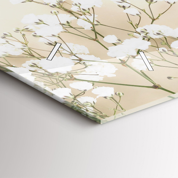 Vízszintes üvegóra Virágzó virágok