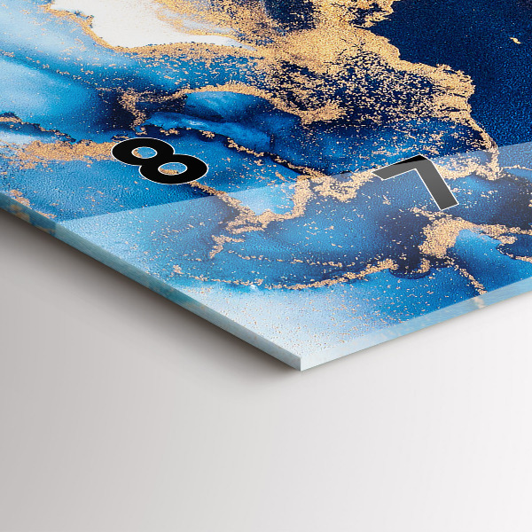 Vízszintes üvegóra Márvány minta