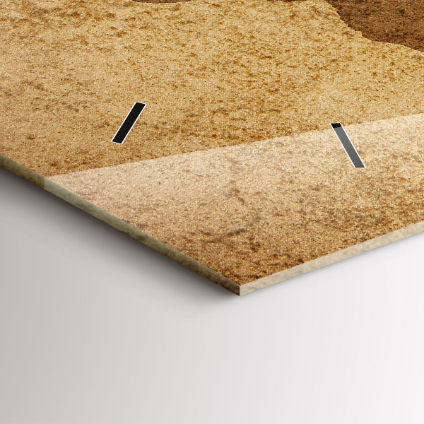 Vízszintes üvegóra Vintage világtérkép