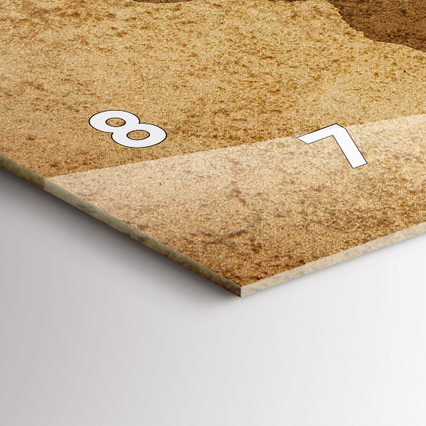 Vízszintes üvegóra Vintage világtérkép