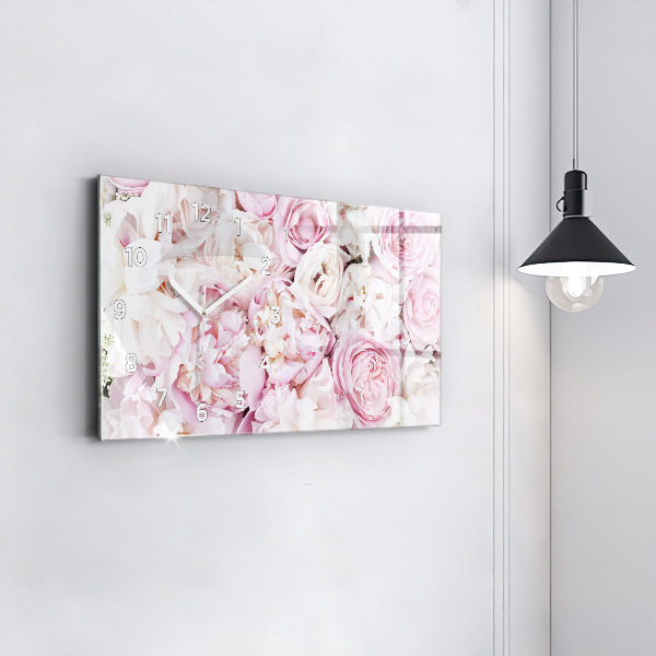 Vízszintes üvegóra Dekoratív virágok