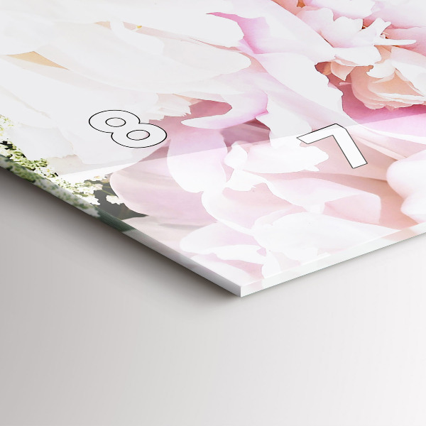 Vízszintes üvegóra Dekoratív virágok