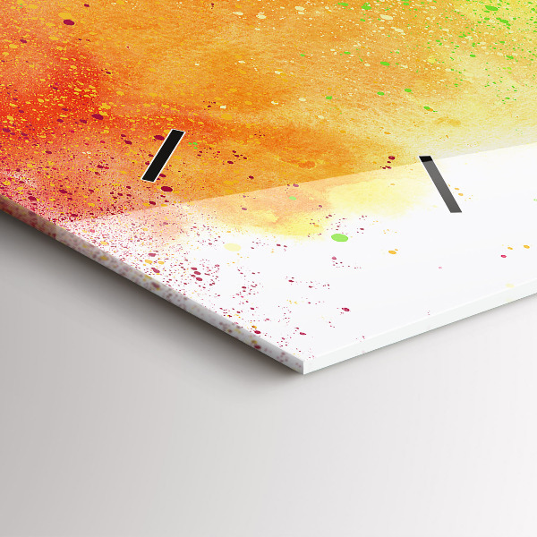 Vízszintes üvegóra Absztrakt szivárvány