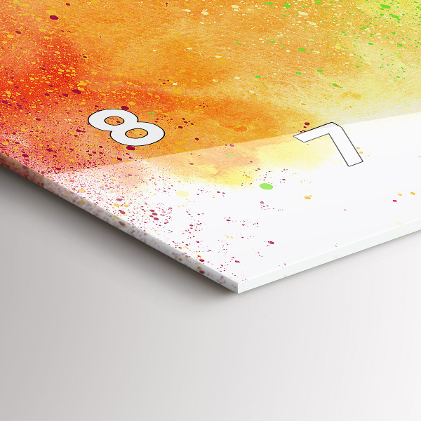 Vízszintes üvegóra Absztrakt szivárvány