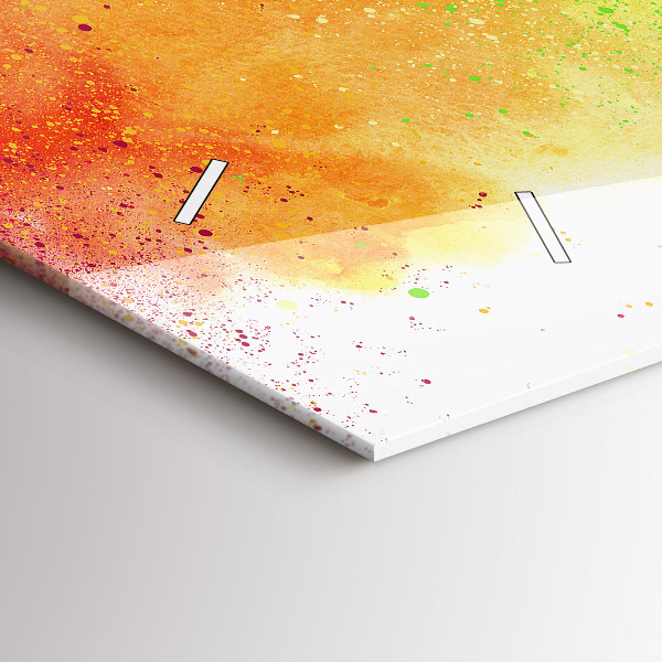 Vízszintes üvegóra Absztrakt szivárvány