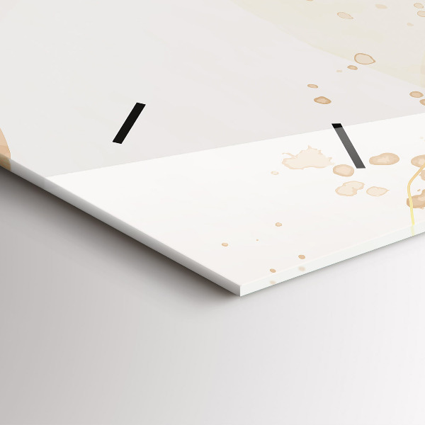 Vízszintes üvegóra Akvarell foltok