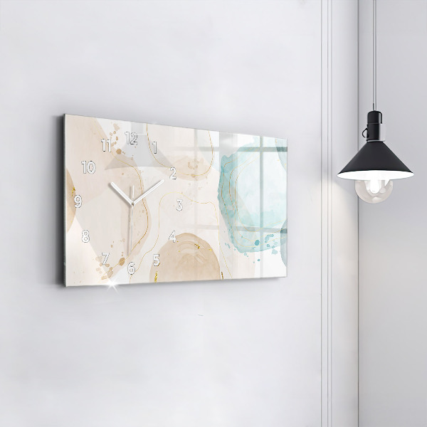 Vízszintes üvegóra Akvarell foltok