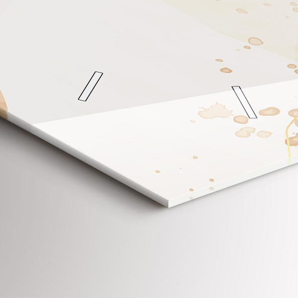 Vízszintes üvegóra Akvarell foltok