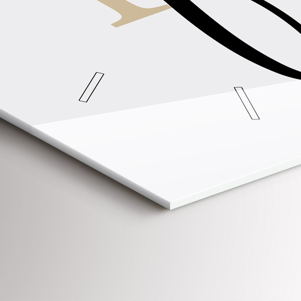 Vízszintes üvegóra A Family felirat