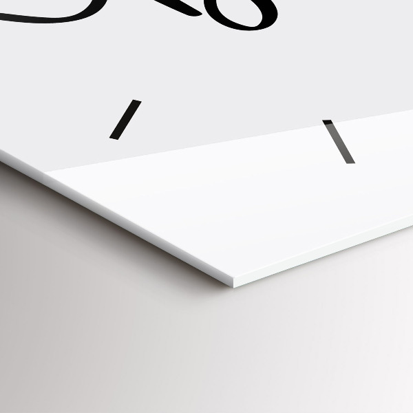 Vízszintes üvegóra Bon voyage felirat