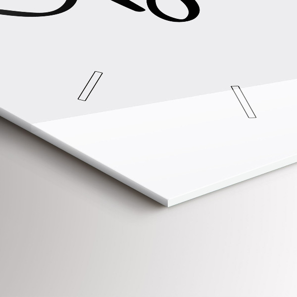 Vízszintes üvegóra Bon voyage felirat