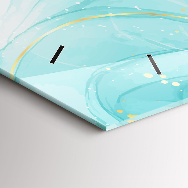 Vízszintes üvegóra Absztrakt márvány