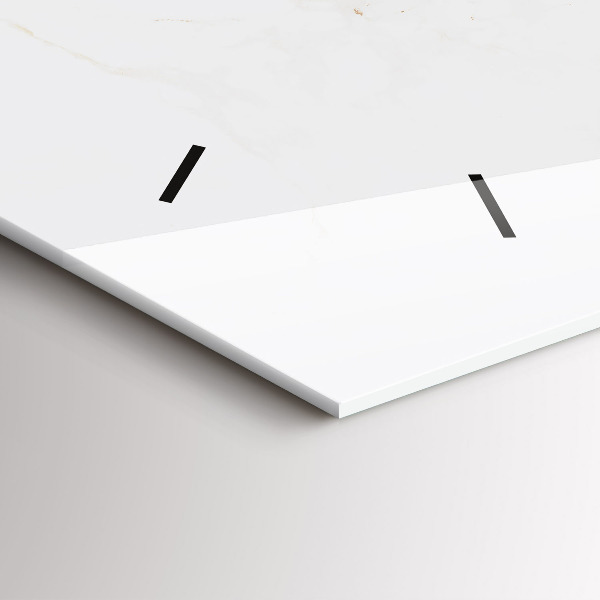 Vízszintes üvegóra Elegáns márvány