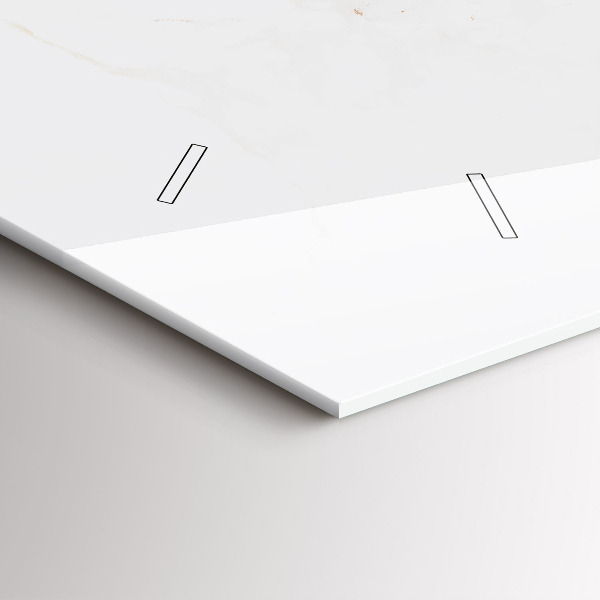 Vízszintes üvegóra Elegáns márvány