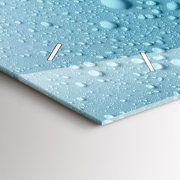 Vízszintes üvegóra Vízcseppek