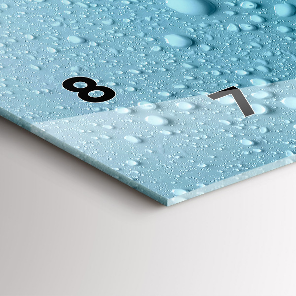 Vízszintes üvegóra Vízcseppek