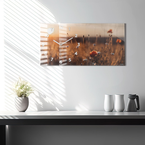 Vízszintes üvegóra Mezei napkelte