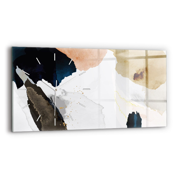 Vízszintes üvegóra Absztrakciós foltok