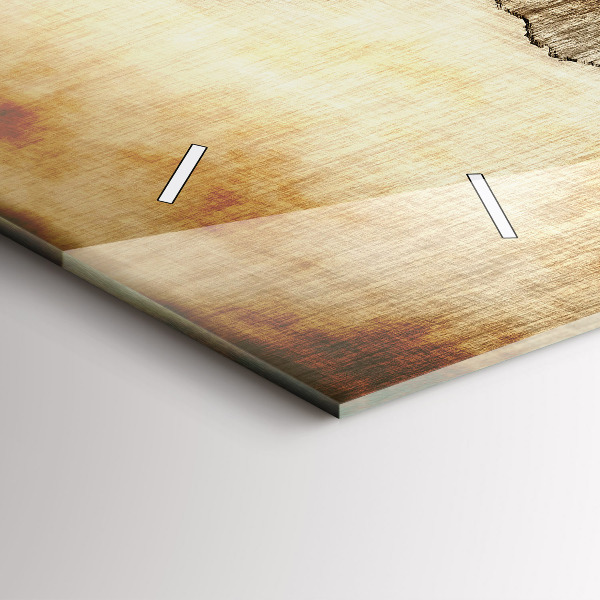 Vízszintes üvegóra Régi világtérkép