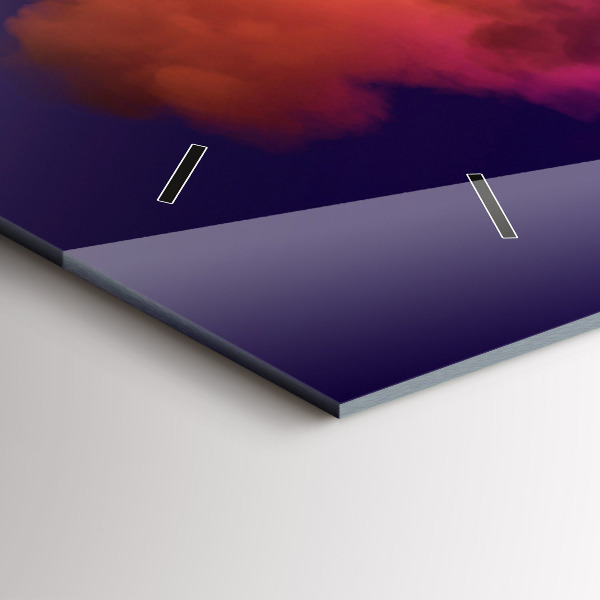 Vízszintes üvegóra 3D füst absztrakt