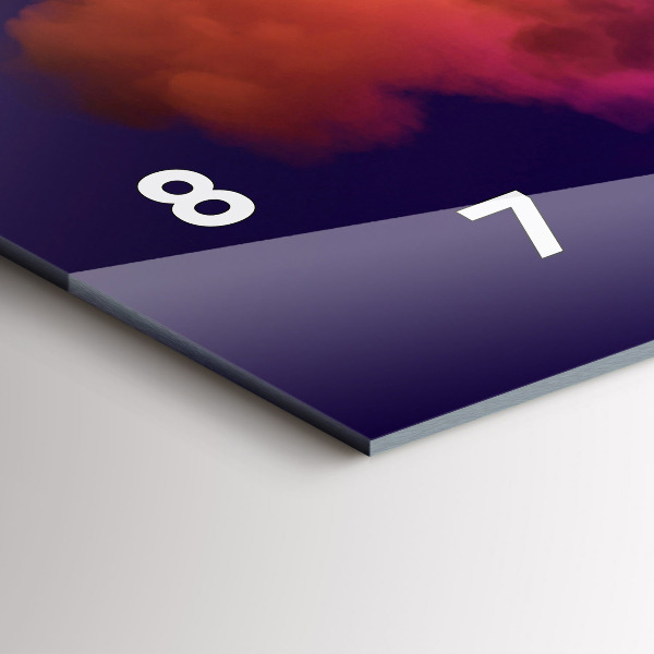 Vízszintes üvegóra 3D füst absztrakt