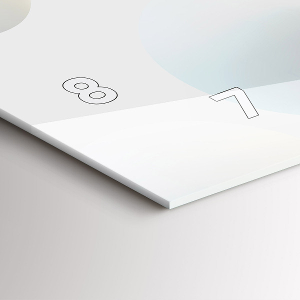 Vízszintes üvegóra Labdák absztrakt