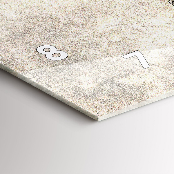 Vízszintes üvegóra Világtérkép újság