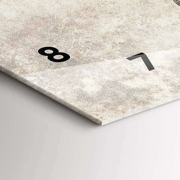 Vízszintes üvegóra Világtérkép újság