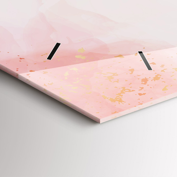 Vízszintes üvegóra Rózsaszín márvány