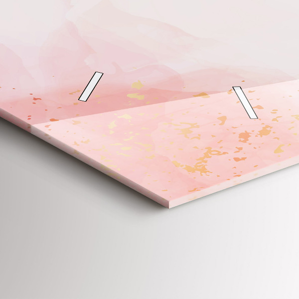 Vízszintes üvegóra Rózsaszín márvány