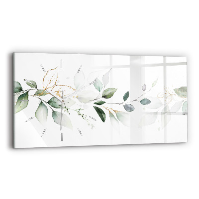 Vízszintes üvegóra Absztrakciós levelek