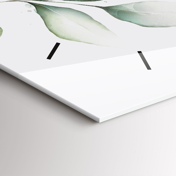 Vízszintes üvegóra Absztrakciós levelek