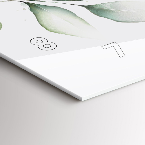 Vízszintes üvegóra Absztrakciós levelek