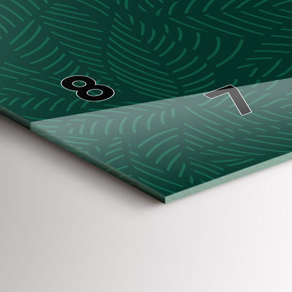 Vízszintes üvegóra Levélminta