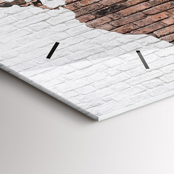 Vízszintes üvegóra Tégla világtérkép