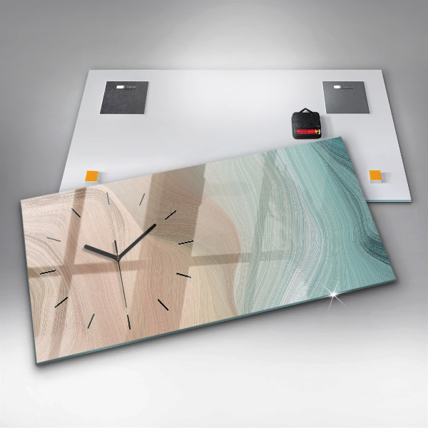 Vízszintes üvegóra Hullám absztrakció