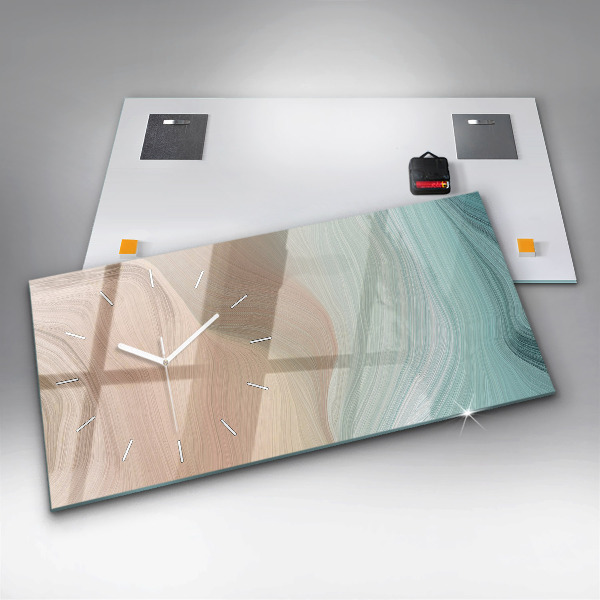 Vízszintes üvegóra Hullám absztrakció