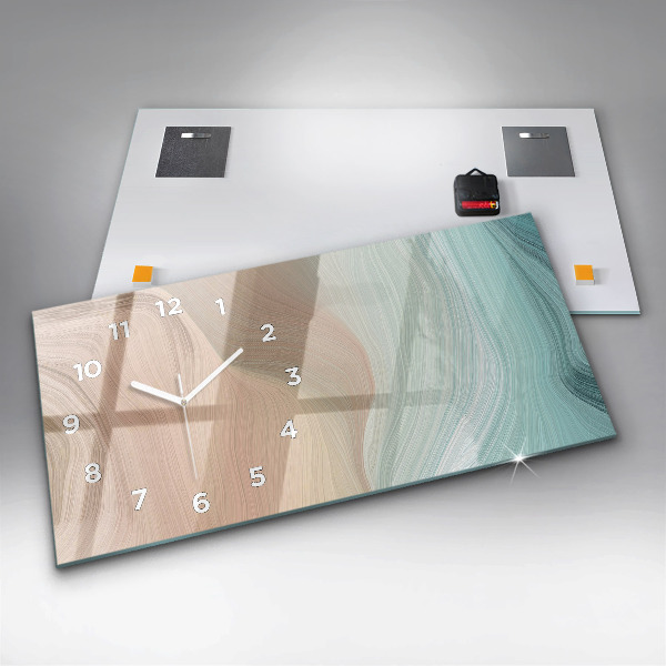 Vízszintes üvegóra Hullám absztrakció