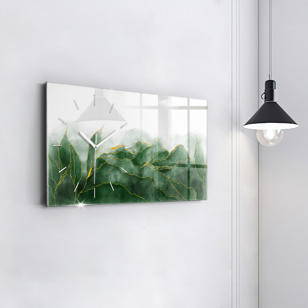 Vízszintes üvegóra Absztrakciós levelek